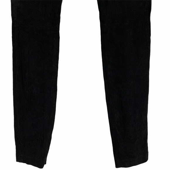 LAMARQUE 100% Leather Suede Moto Leggings size Small - Picture 3 of 10